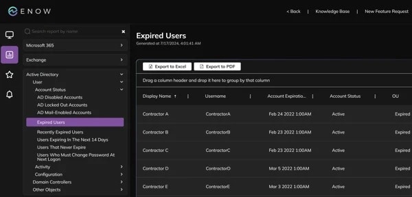 ENow Active Directory Monitoring Tool