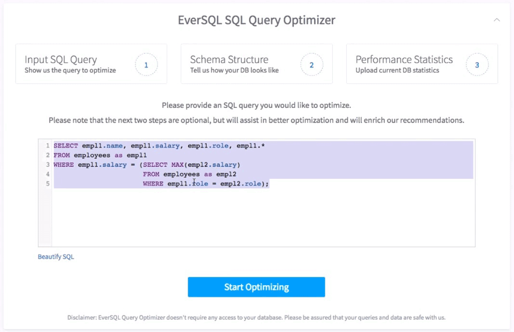 EverSQL online-optimizer