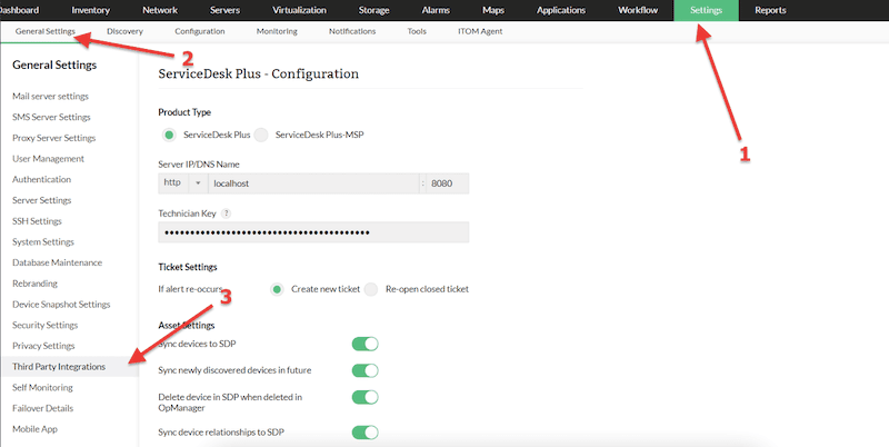 ManageEngine OpManager Integrations