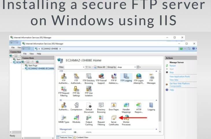 Installing a secure FTP server on Windows using IIS