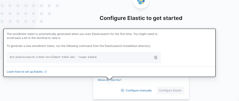 Configure Elastic to get started