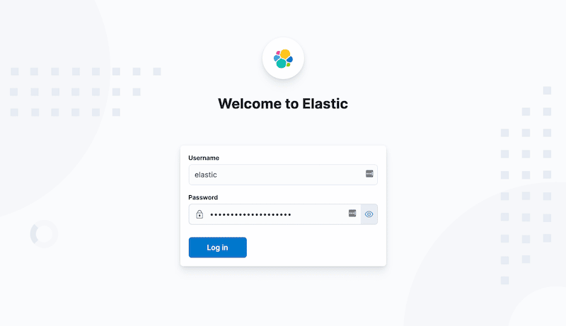 enter the Elastic user password
