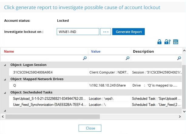 Lepide Active Directory Account Lockout Tool 