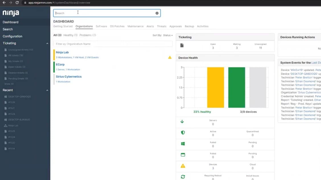 NinjaOne RMM User Experience
