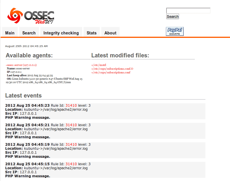 Open Source Security (OSSEC)