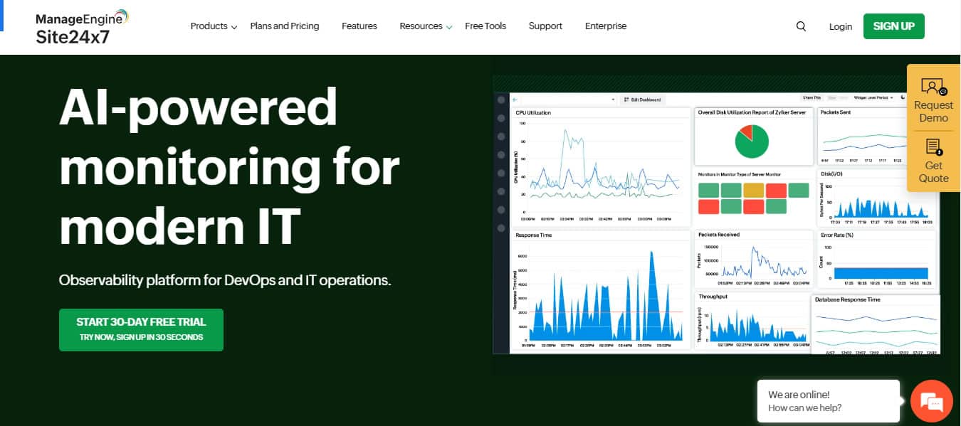 Site24x7 All-in-One Monitoring Platform