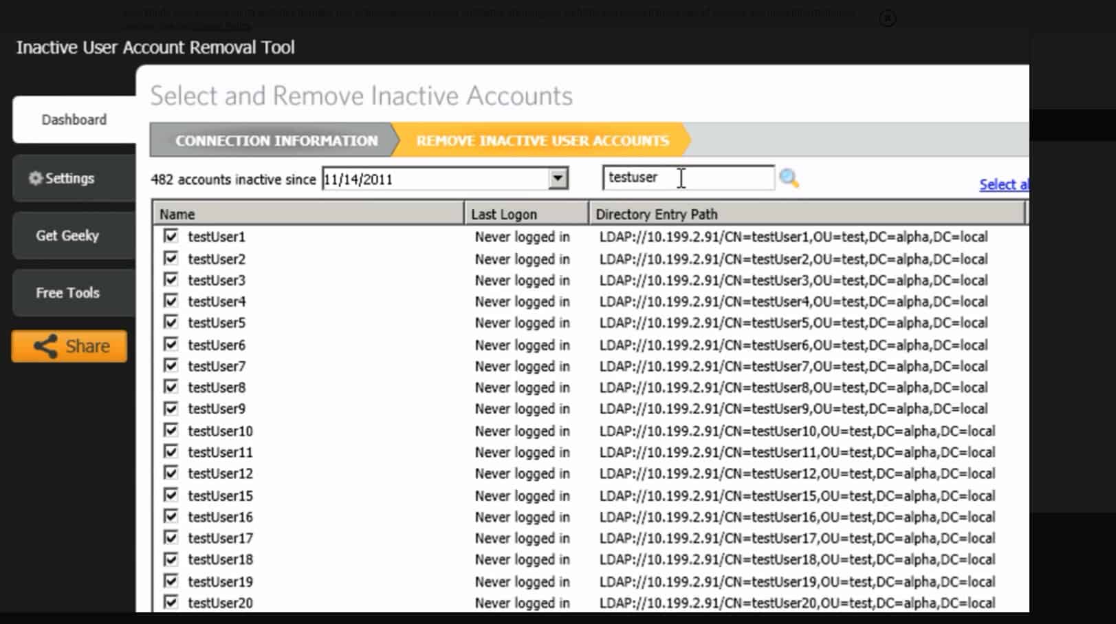 SolarWinds Admin Bundle for Active Directory