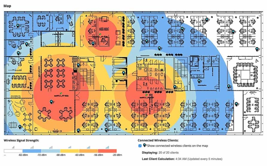 SolarWinds NPM Wireless Heatmap