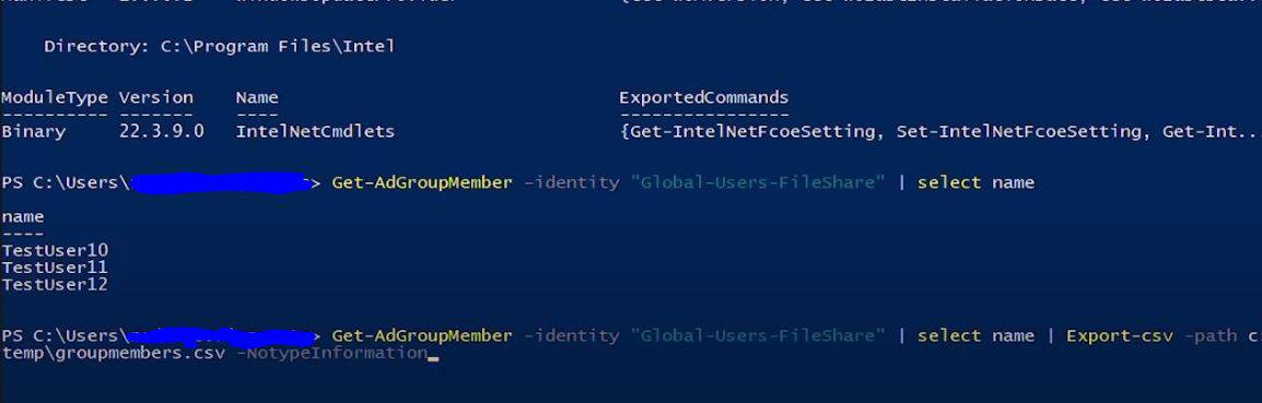 Exporting AD Group Members To CSV From PowerShell