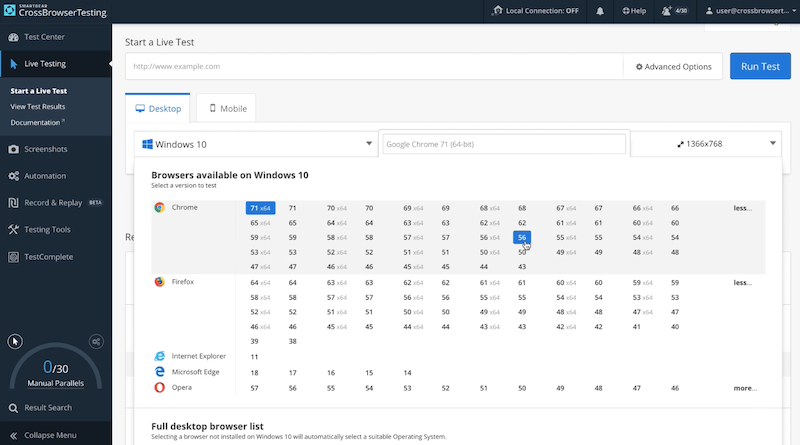 CrossBrowserTesting by SmartBear