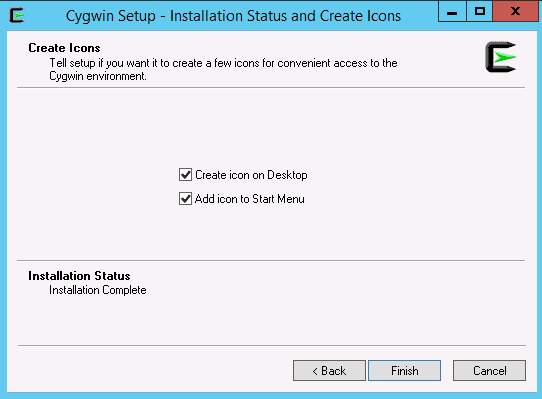 cygwin create icons