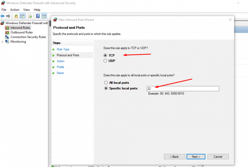 Opening Firewall Ports 