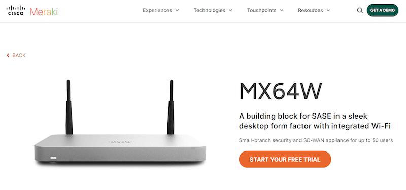 Cisco Meraki MX64/MX64W