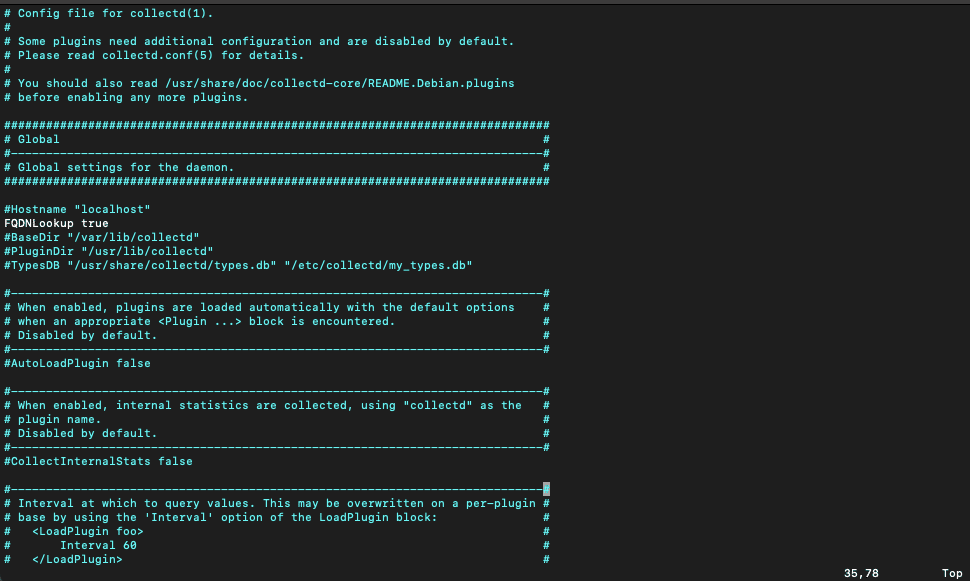 collectd global settings configuration