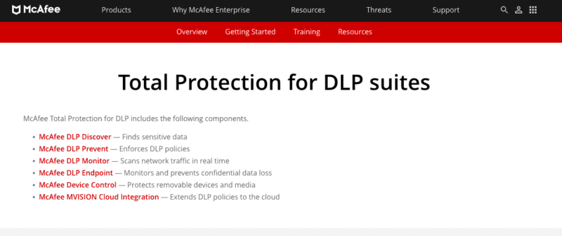 McAfee DLP