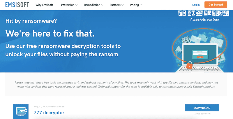 Emsisoft Ransomware Decryption Tools 