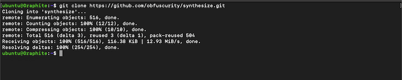 Download or clone the Synthesize.git repository