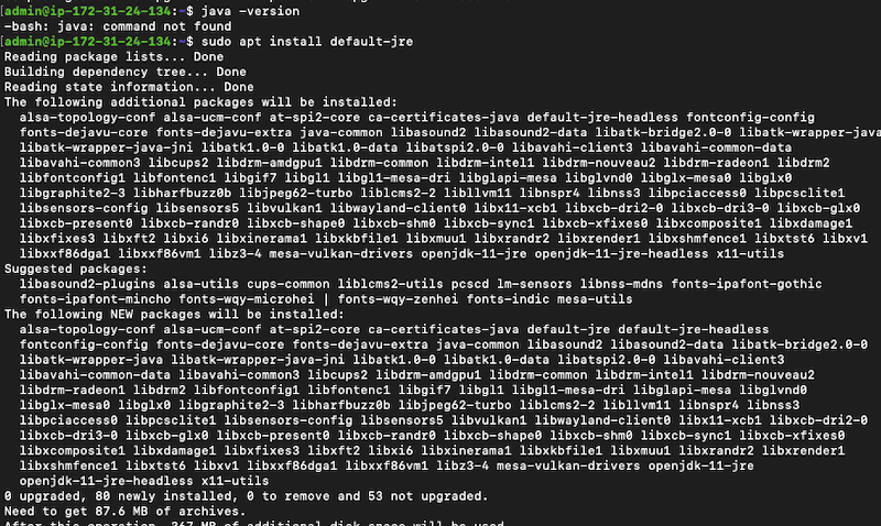 Installing Riemann requirements, Java