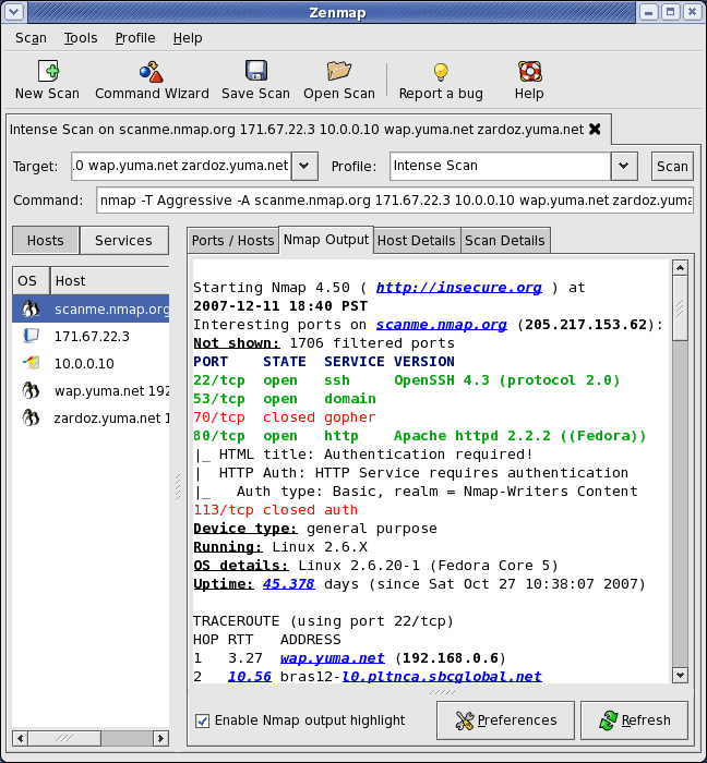 Nmap and Zenmap