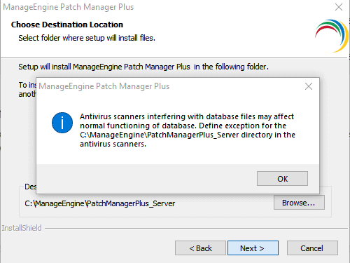 installer DB files