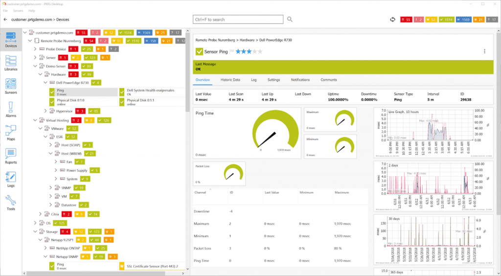 prtg netapp sensor