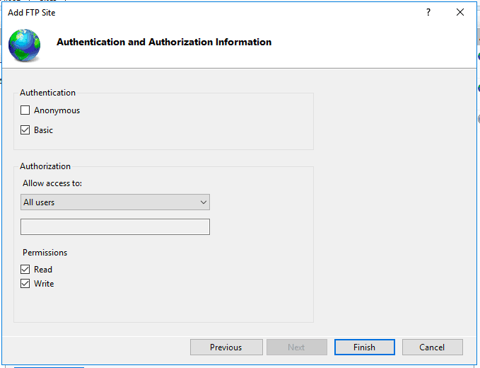 Add Authentication and Authorization information